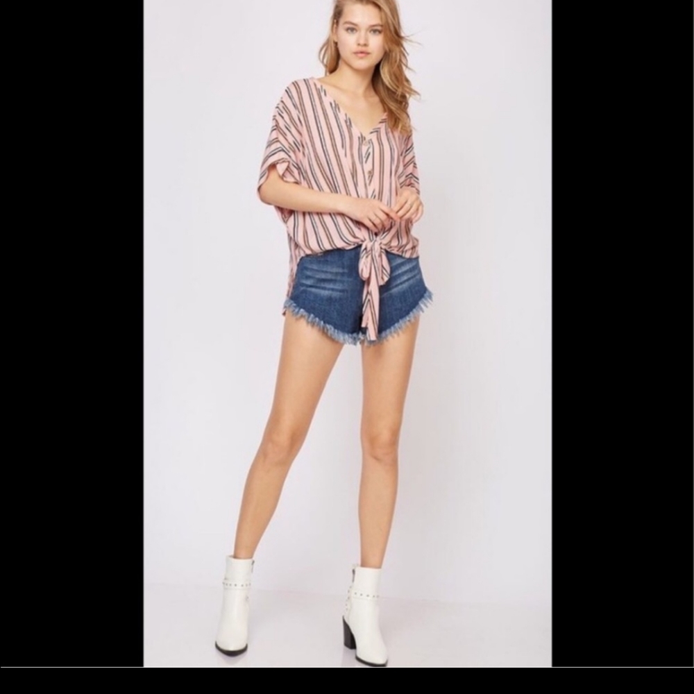 Early 🐦 BIRD SALE Front tie  high low top - Picture 5 of 8